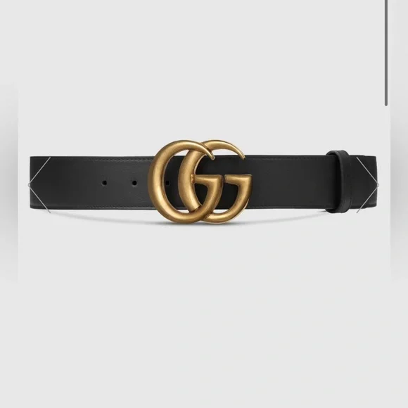 Gucci | Accessories | Gucci Black Gg Leather Belt 9 36  display picture 1